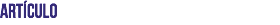 ARTÍCULO